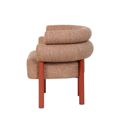 Sandy Red Armchair | Russet Brown | Myka Home