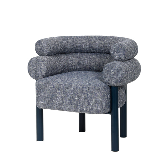 Navy Armchair | Prussian Blue | Myka Home