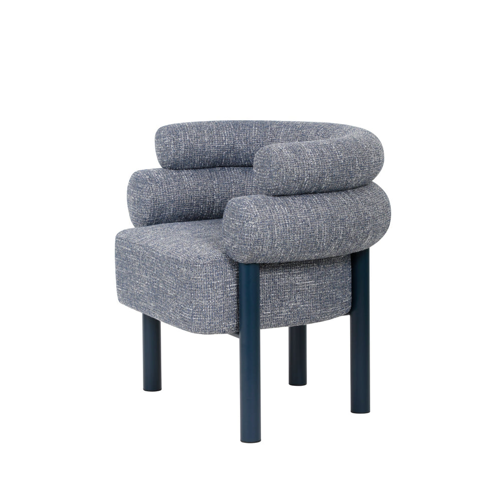 Navy Armchair | Prussian Blue | Myka Home - View 3