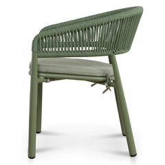 Outdoor Dining Chair | Army Green (Set of 2) | Myka Home