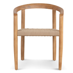 Natural Dining Chair | Naxos Latte Rope (Set of 2) | Myka Home