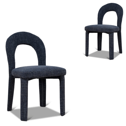 Blue Sand Dining Chair | Moss Navy (Set Of 2) | Myka Home