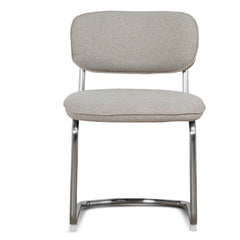 Chrome Dining Chair | Henry Beige (Set Of 2) | Myka Home