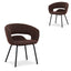 Black Dining Chair | Moss Brown (Set Of 2) | Myka Home