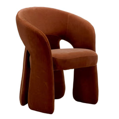 Fabric Dining Chair | Burnt Brown | Myka Home
