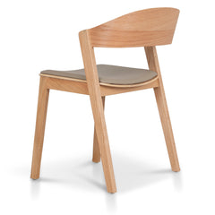 Natural Dining Chair | Latte Seat (Set of 2) | Myka Home