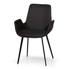 Fabric Dining Chair Black (Set of 2)