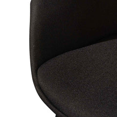 Fabric Dining Chair Black (Set of 2)