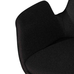 Fabric Dining Chair Black (Set of 2)