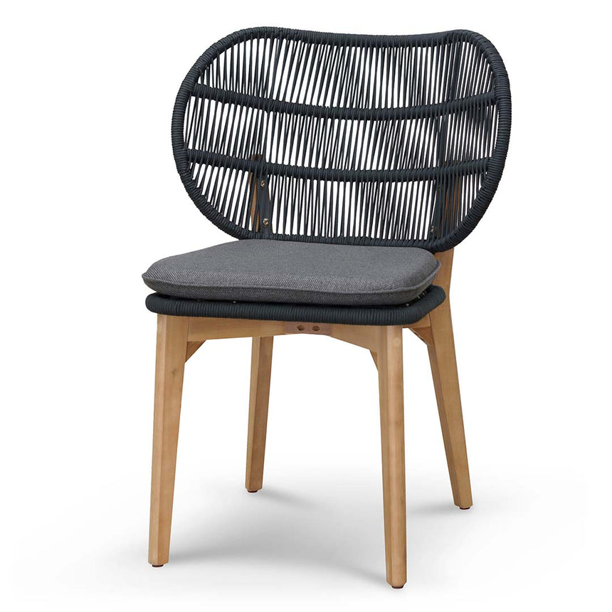 Outdoor Dining Chair - Anthracite Grey Cushion (Set of 2) - View 2