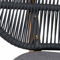 CDC6721-EM Outdoor Dining Chair - Anthracite Grey Cushion (Set of 2)