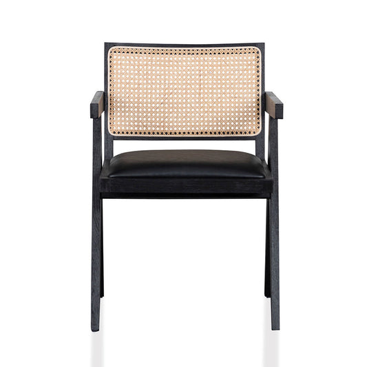 CDC6992-CH Rattan Dining Chair - Black