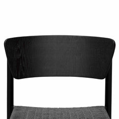 CDC8151-SD Rope Seat Dining Chair - Black (Set of 2)