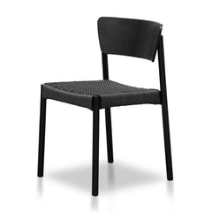 Ex Display - CDC8151-SD Rope Seat Dining Chair - Black