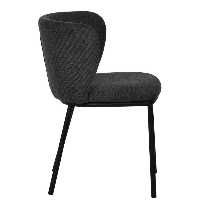 Fabric Dining Chair - Charcoal Grey (Set of 2) - View 5
