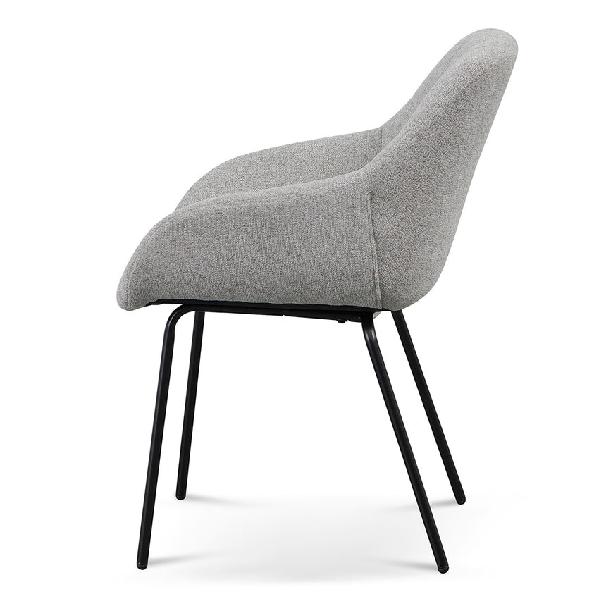 Fabric Dining Chair - Spec Grey (Set of 2) - View 10