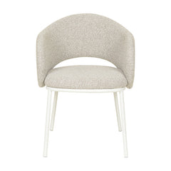 CDC8604-FH White Dining Chair - Clay Grey