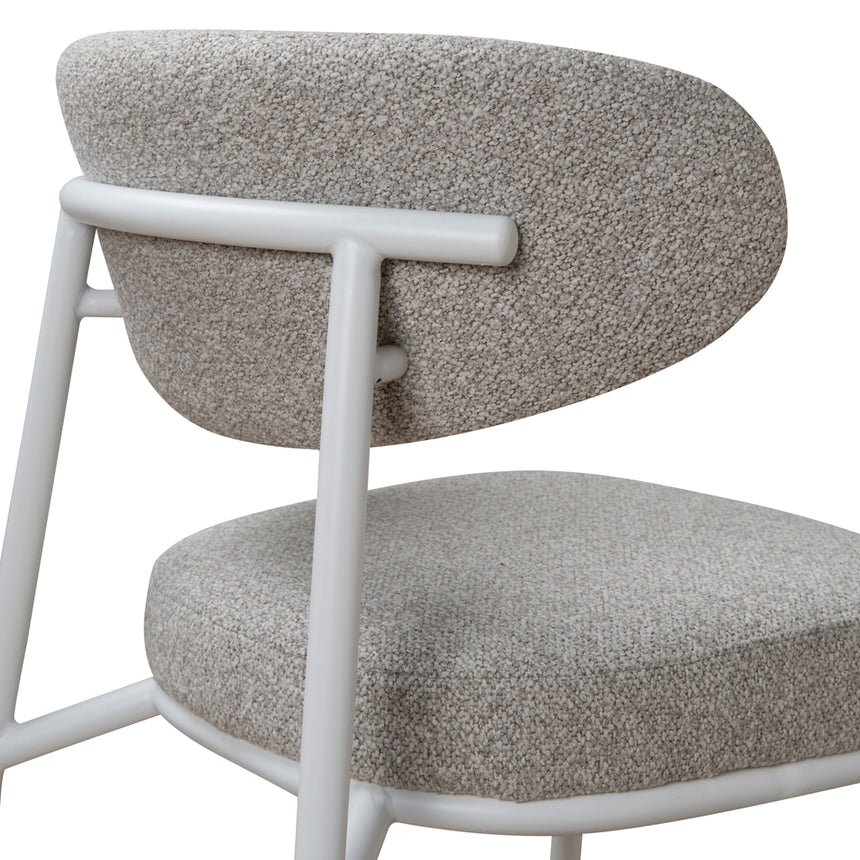 White Dining Chair - Clay Grey (Set of 2) - View 6