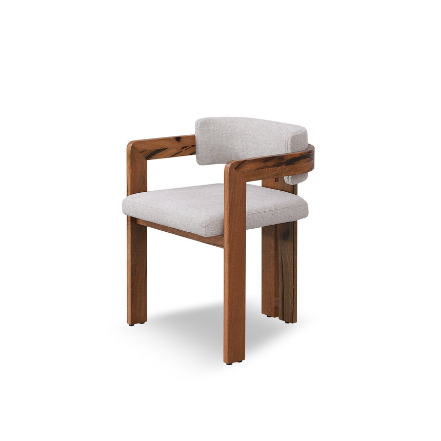 Natural Marri Dining Chair - Stone Beige (Set of 2) - View 2