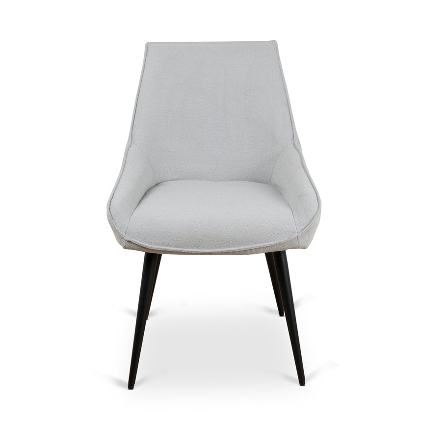 Fabric Dining Chair - Pale Grey - View 3