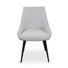 CDC8889-LF Fabric Dining Chair - Pale Grey