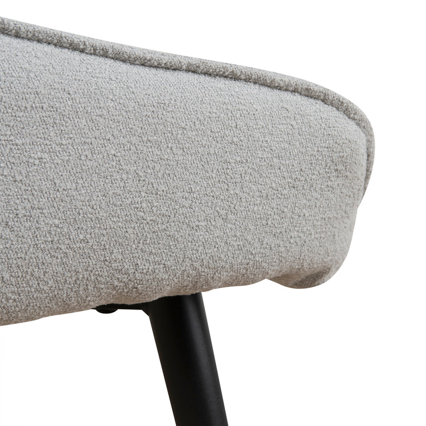 Fabric Dining Chair - Pale Grey - View 8