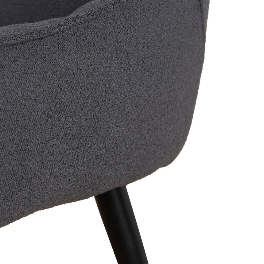 Fabric Dining Chair - Charcoal - View 5