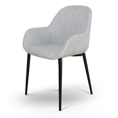 Fabric Dining chair | Silver Grey (Set of 2) | Myka Home