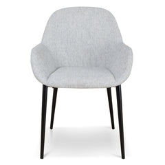 Fabric Dining chair | Silver Grey (Set of 2) | Myka Home
