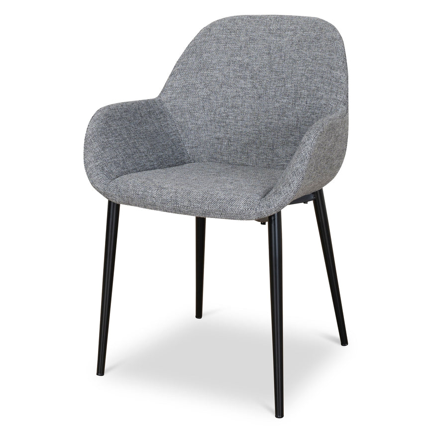 Fabric Dining chair - Lava Grey (Set of 2) - View 2
