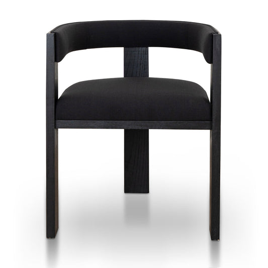 CDC8983-LJ ELM Dining Chair - Full Black (Set of 2)