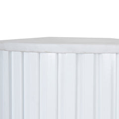 CDT10034-NI 1.5m Marble Console Table - White