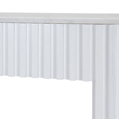 CDT10034-NI 1.5m Marble Console Table - White