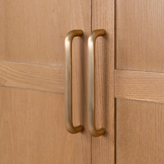 CDT10036-NI 1.83m (H) Ash Curve Cabinet - Natural