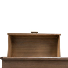 CDT10038-NI 6 Drawer Wooden Chest - Walnut