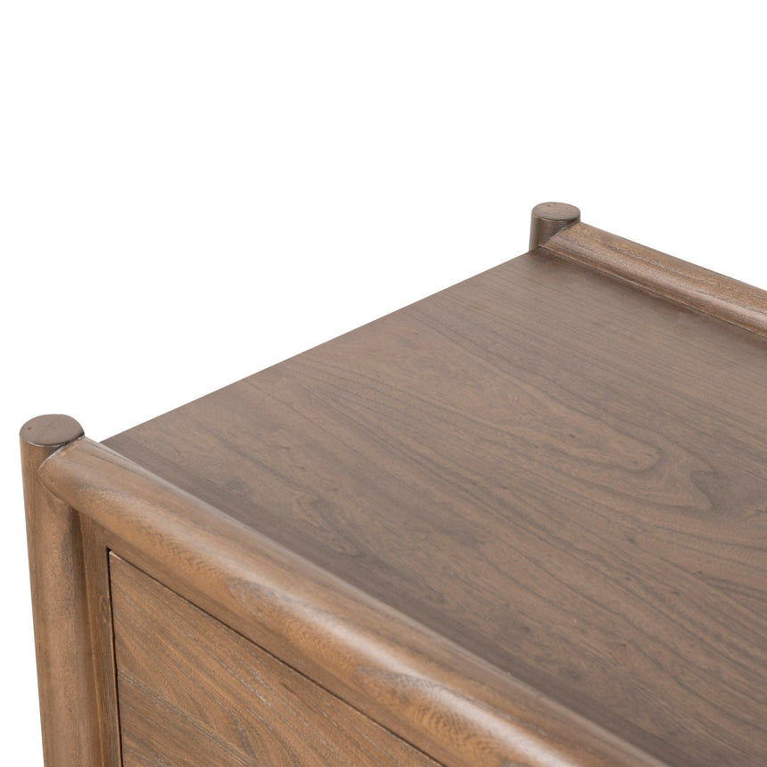 6 Drawer Wooden Chest - Walnut - View 8