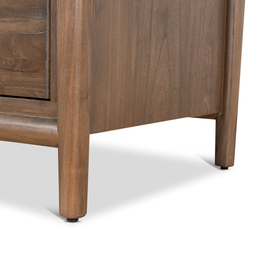 6 Drawer Wooden Chest - Walnut - View 9