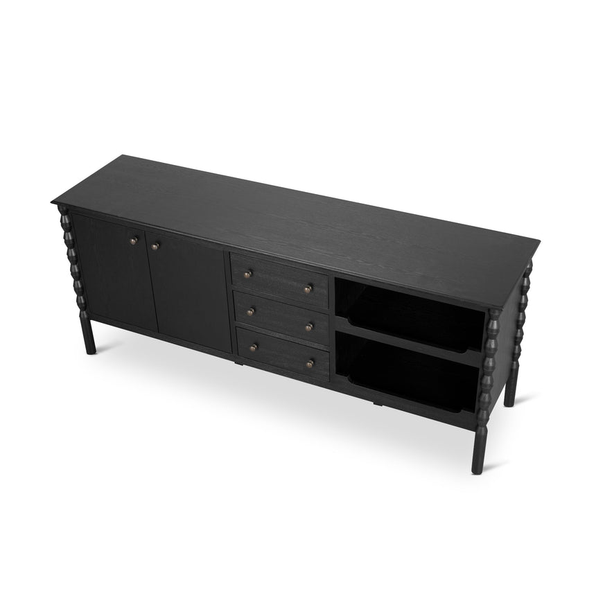 1.9m Sideboard - Black - View 3