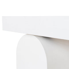 CDT10046-NI 1.9m New Elm Console Table - Full White