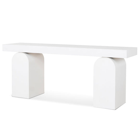 CDT10046-NI 1.9m New Elm Console Table - Full White