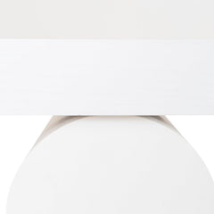 CDT10046-NI 1.9m New Elm Console Table - Full White