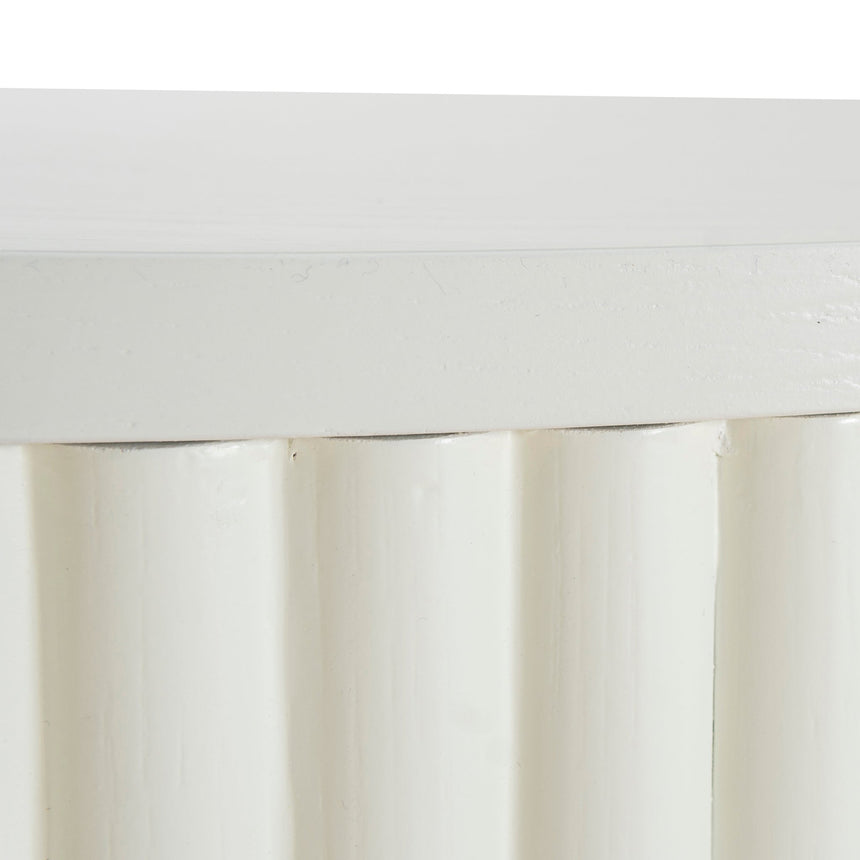 1.2m Console Table - Warm White - View 10