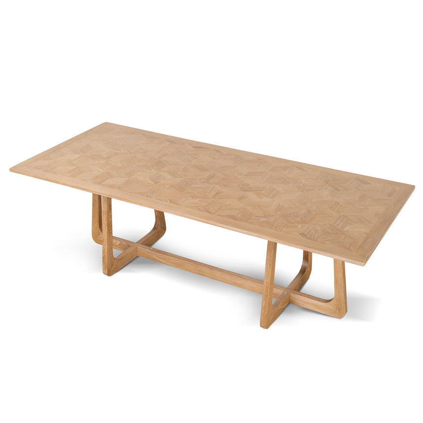2.4m Oak Dining Table - Natural - View 3