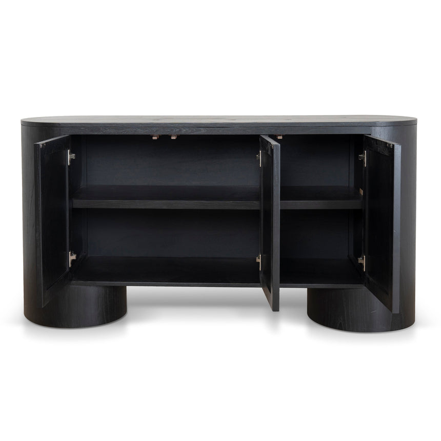 1.68m Sideboard - Full Black - View 6