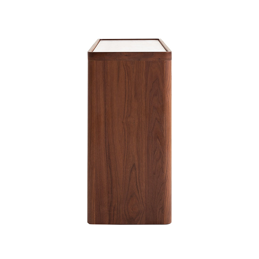 Glass Top Chest of Drawer - Walnut - View 4