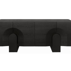 2.1M Buffet Unit | Textured Espresso Black | Myka Home