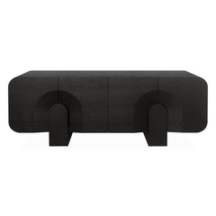 2.1M Buffet Unit | Textured Espresso Black | Myka Home