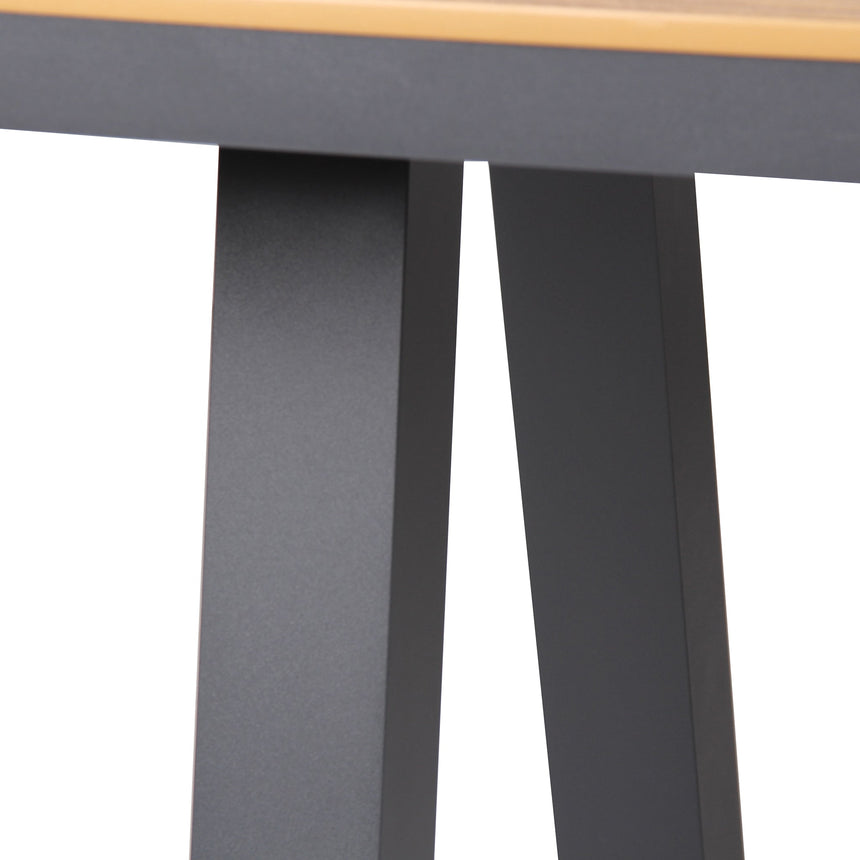1.8m Charcoal Outdoor Dining Table - Natural - View 9