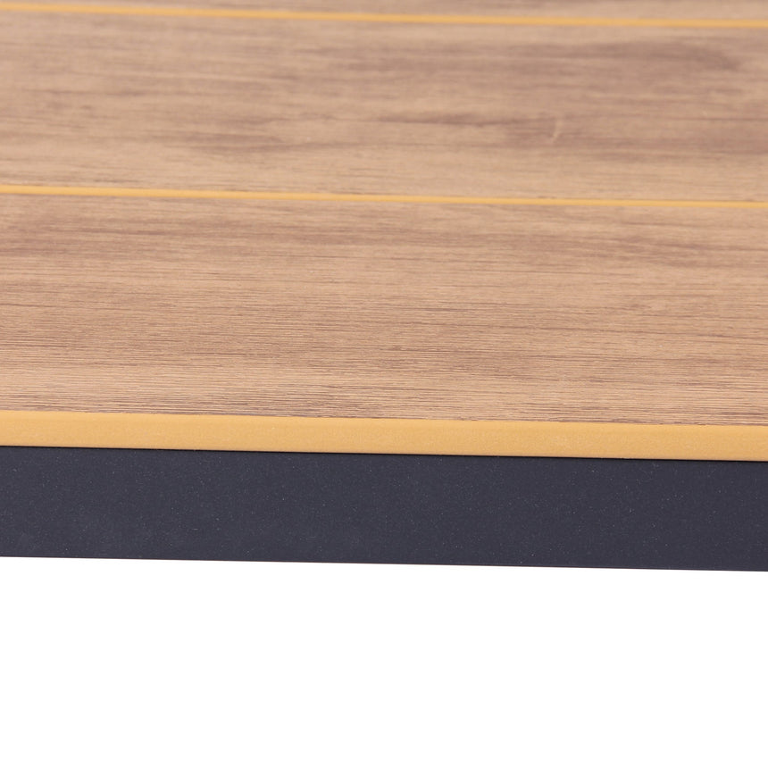 1.8m Charcoal Outdoor Dining Table - Natural - View 10