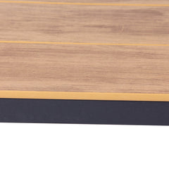 CDT10305-ID 1.8m Charcoal Outdoor Dining Table - Natural